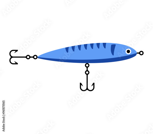 Fish Hook Illustration Suitable for fishing theme design as well as fishing supplies store