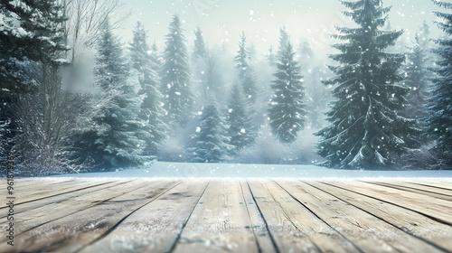 winter forest background