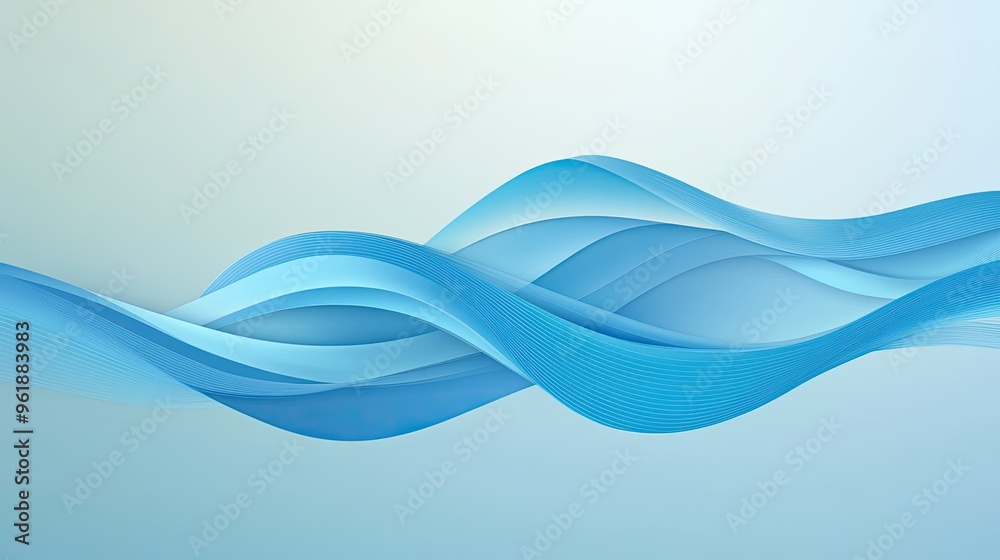 Abstract sea icon with smooth, curving lines representing waves, isolated on a gradient background. The design is sleek and contemporary. Abstract sea icon with smooth, curving lines representing waves, isolated on a gradient background. The design is sleek and contemporary.