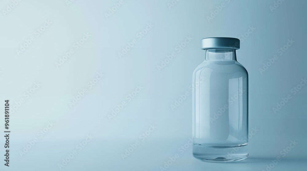 Pristine Empty Glass Medical Bottle Perfect for Pharmaceutical and Health Product Presentations on a Pure White Background Pristine Empty Glass Medical Bottle Perfect for Pharmaceutical and Health Product Presentations on a Pure White Background