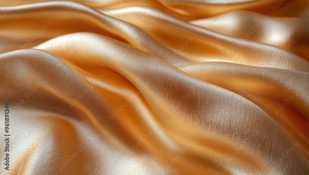 Golden Silk Fabric Texture Golden Silk Fabric Texture