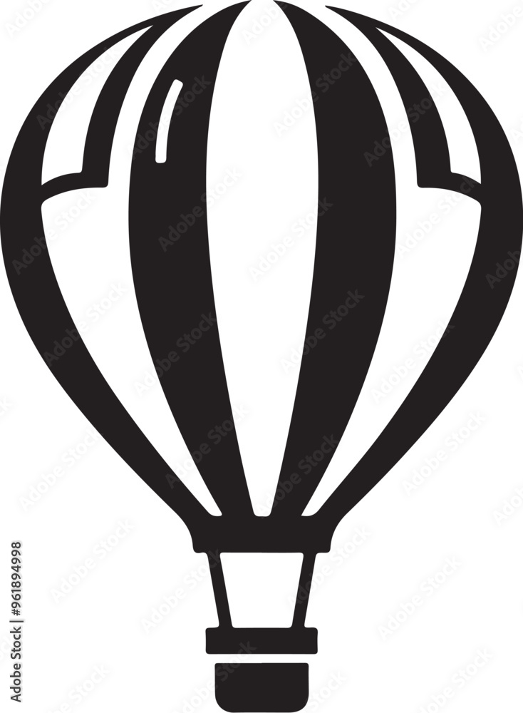 Obraz premium hot air balloon vector art,graphics hot air balloon icon set,vintage illustration hot air balloon clipart,vector hot air balloon flat style artwork design