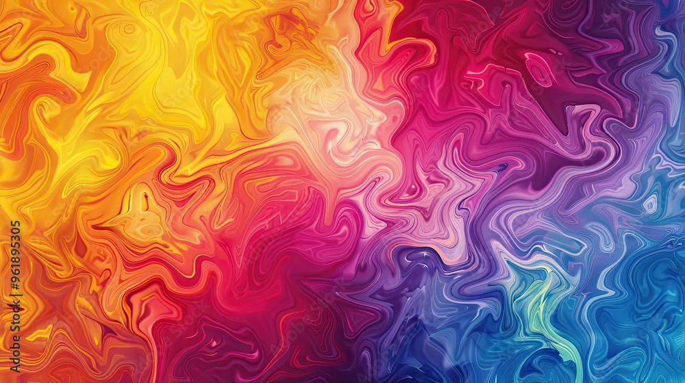 Fototapeta premium Fauvist backdrop of swirling vivid hues and textured gradients for a fluid look