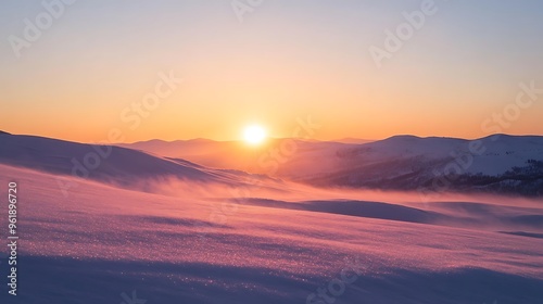 sunrise over the mountains