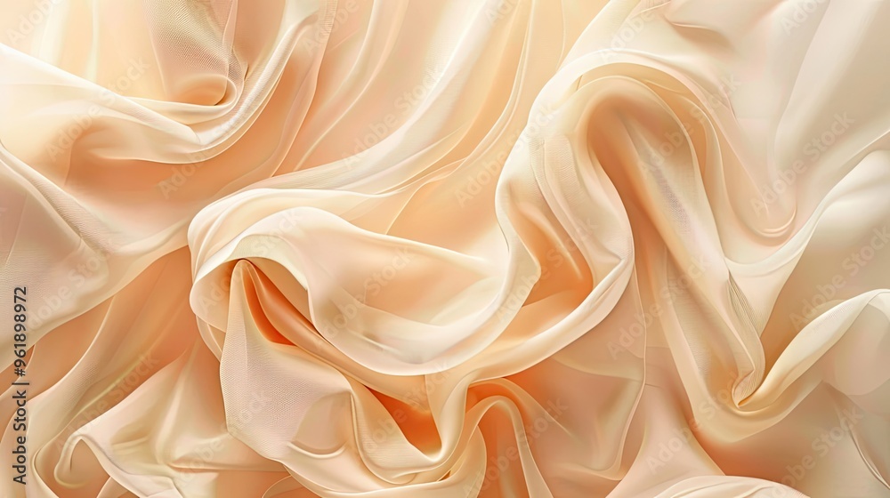 Peach and cream backdrop with flowing textures and subtle light gradients