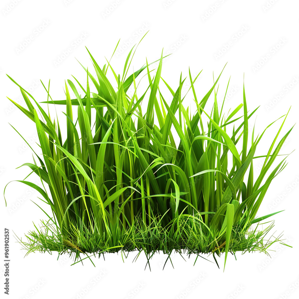 Obraz premium green grass isolated on white