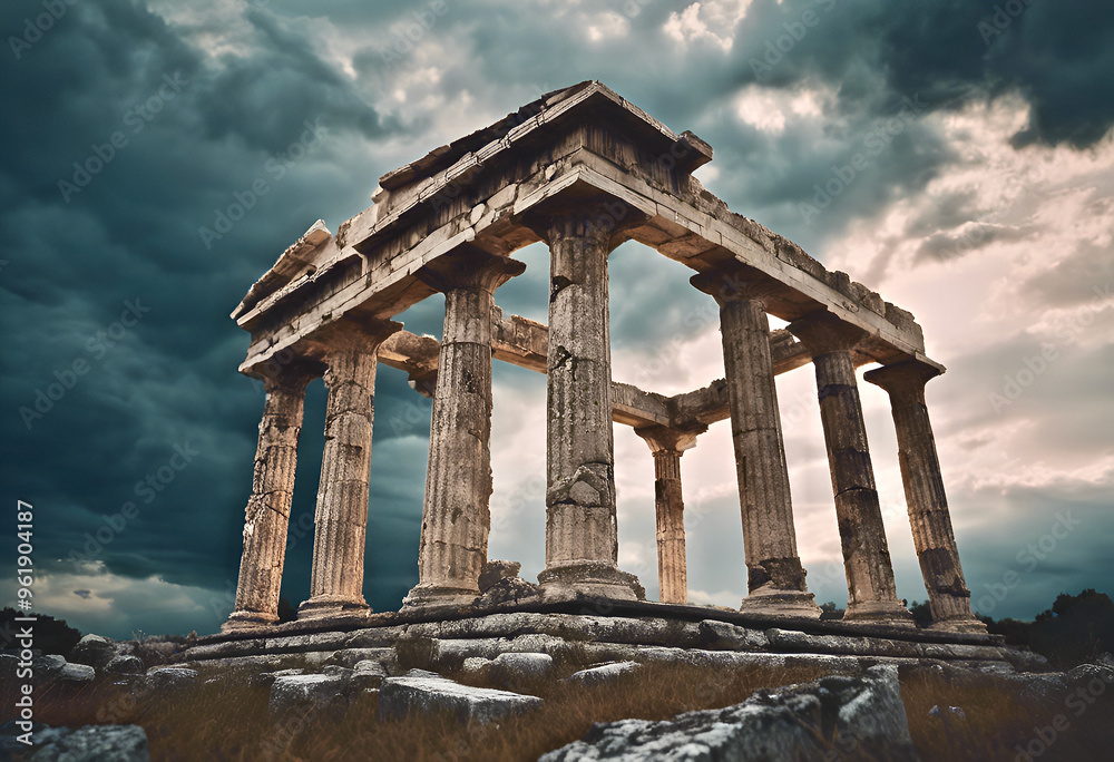 ruins of ancient roman temple ruins of ancient roman temple