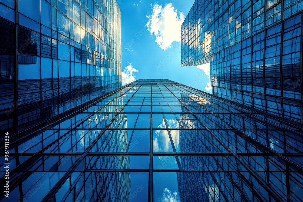 Glass Buildings and Sky Glass Buildings and Sky