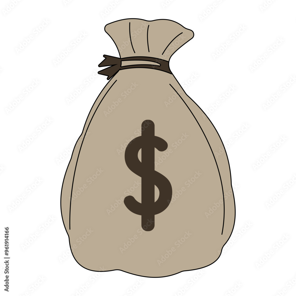 Money Bag Suitable for icon interface designs and illustrations for finance themes Money Bag Suitable for icon interface designs and illustrations for finance themes