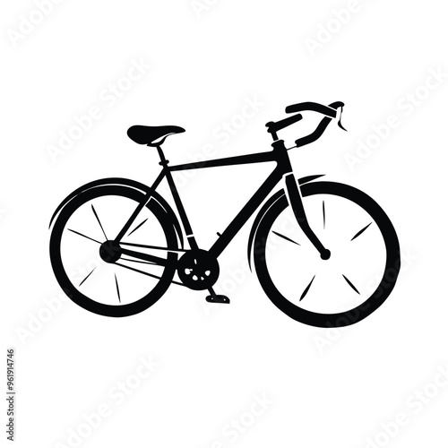 Bicycle Icon Vector Silhouette Logo Design Symbol