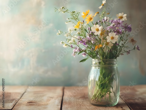 Wallpaper Mural bouquet of flowers in a vase Torontodigital.ca