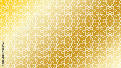 Golden background with oriental pattern