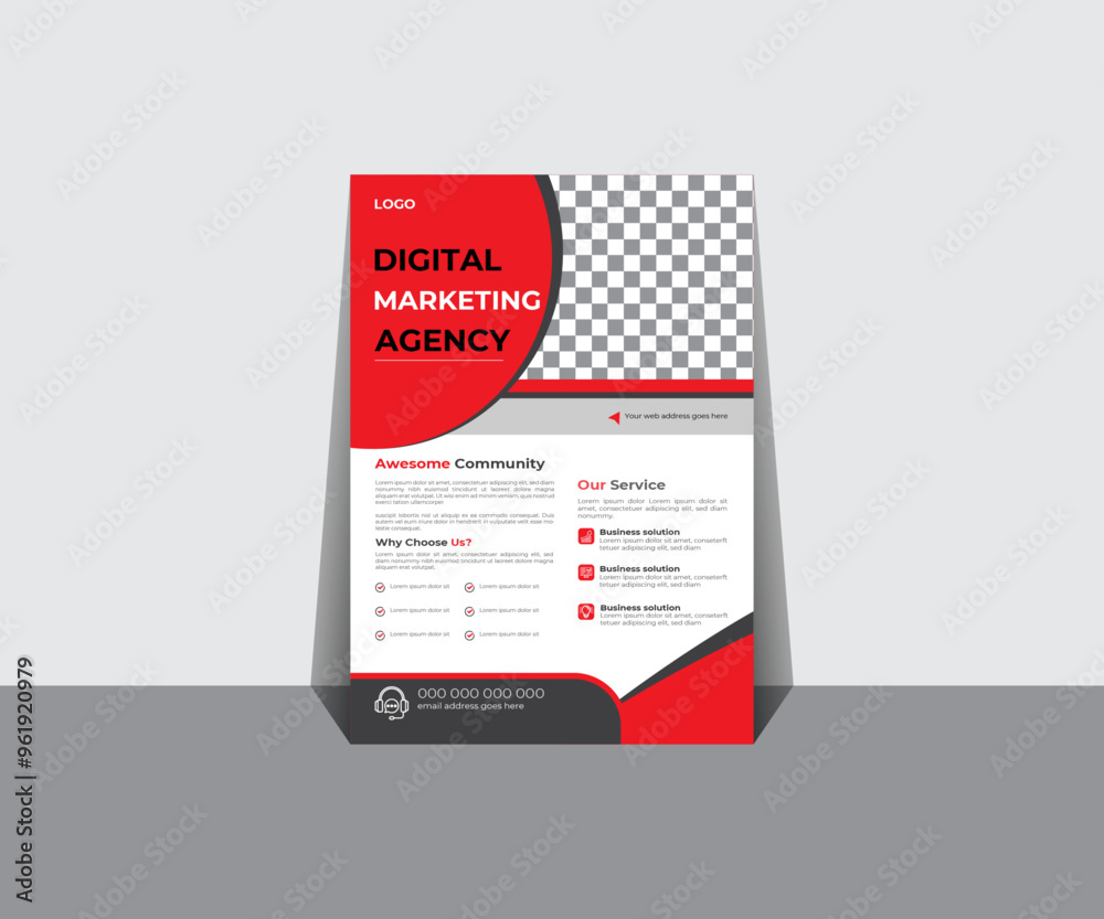 Business Flyer Layout with Graphic Elements and Orange Accents, Corporate business annual report, catalog, magazine, flyer mockup Business Business Flyer Layout with Graphic Elements and Orange Accents, Corporate business annual report, catalog, magazine, flyer mockup Business