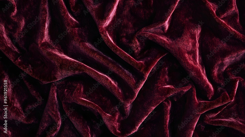 23. Crumpled velvet fabric with rich texture 23. Crumpled velvet fabric with rich texture