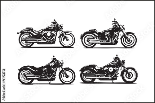 Motocross Jump: Silhouette of a Rider in Action photo