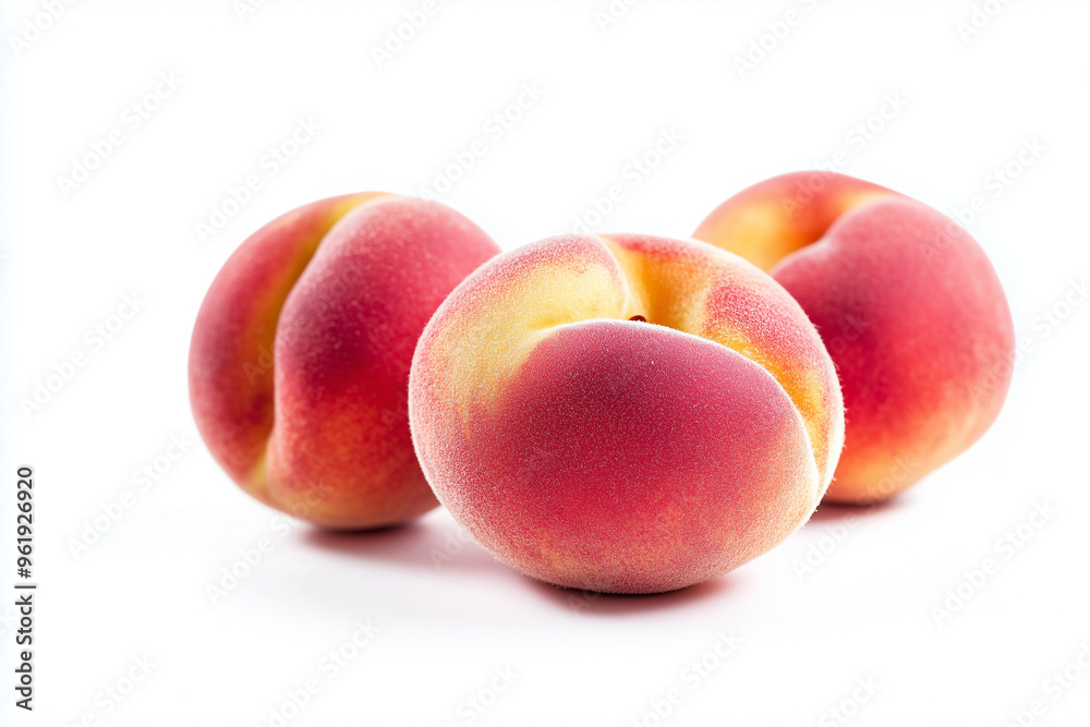 Pile of fresh peach with hairy peel isolated on white background, Juicy ripe peach on white. Pile of fresh peach with hairy peel isolated on white background, Juicy ripe peach on white.