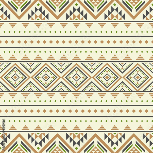 Ancient echoes Aztec geometric seamless patterns southwest Navajo Native American tribal ethnic colorful for textile printing