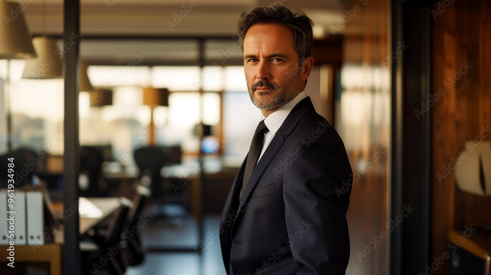 Portrait of a Confident Business Executive in a Modern Office Environment Portrait of a Confident Business Executive in a Modern Office Environment