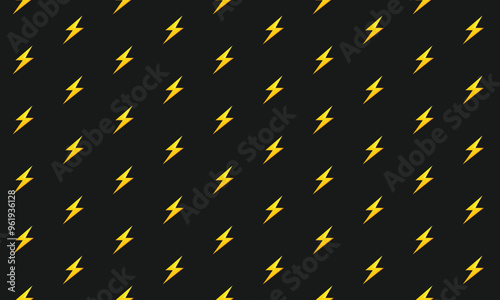 Thunder icon background. Vector Illustration