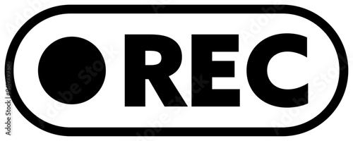 RECのアイコン 黒