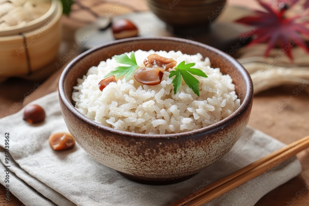 Steamed chestnut rice Steamed chestnut rice