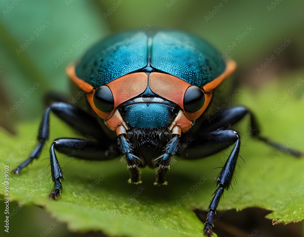 insect walking in the forest foliage insect walking in the forest foliage