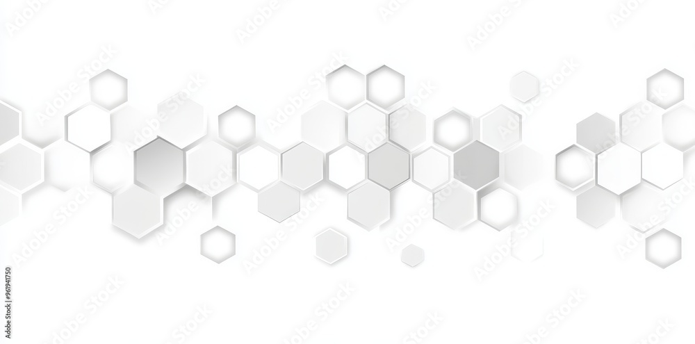 A geometric abstract background with hexagon shapes designed for medical, science, and digital technology. A DNA structure for a molecule. A geometric abstract background with hexagon shapes designed for medical, science, and digital technology. A DNA structure for a molecule.