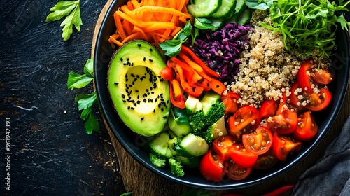 Vibrant Vegan Buddha Bowl w...