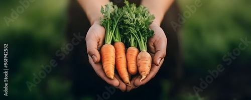 Hands Holding Freshly Harve...