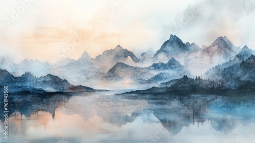 Misty Mountain Lake.