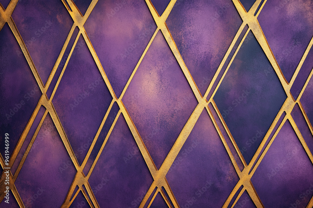 A rich purple and gold geometric background with diamond shapes and clean lines, evoking a luxurious, elegant look. A rich purple and gold geometric background with diamond shapes and clean lines, evoking a luxurious, elegant look.