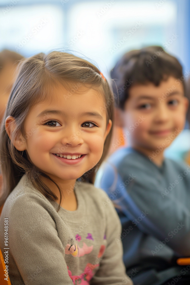 Fröhliche, diverse Schulkinder im Unterricht. Multikulturelle Klasse, positive Lernatmosphäre. Inklusion, Bildung. Authentische Interaktion. Heller Klassenraum. Lifestyle, Zukunft Fröhliche, diverse Schulkinder im Unterricht. Multikulturelle Klasse, positive Lernatmosphäre. Inklusion, Bildung. Authentische Interaktion. Heller Klassenraum. Lifestyle, Zukunft
