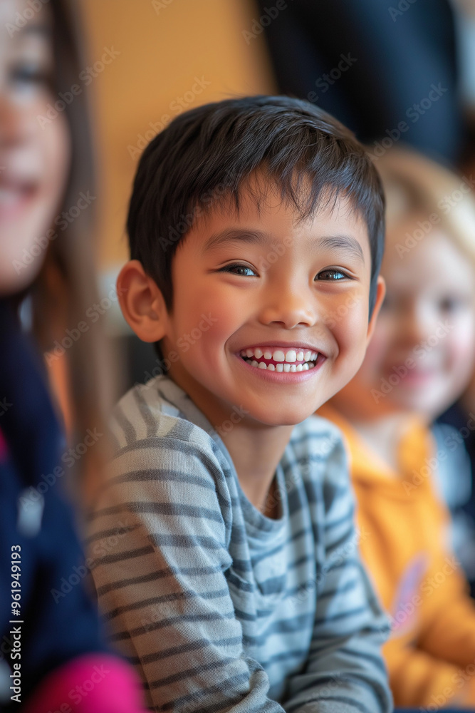 Fröhliche, diverse Schulkinder im Unterricht. Multikulturelle Klasse, positive Lernatmosphäre. Inklusion, Bildung. Authentische Interaktion. Heller Klassenraum. Lifestyle, Zukunft Fröhliche, diverse Schulkinder im Unterricht. Multikulturelle Klasse, positive Lernatmosphäre. Inklusion, Bildung. Authentische Interaktion. Heller Klassenraum. Lifestyle, Zukunft
