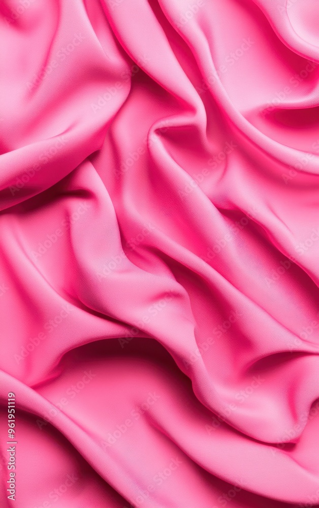 Obraz premium Soft pink fabric with smooth texture, perfect for background, textile design, or elegant decoration.