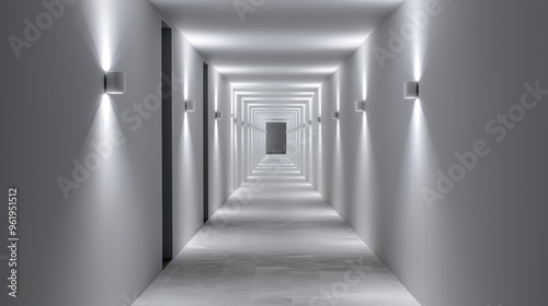 Lighting to Enhance Depth and Perspective in Hallways, Discuss how minimalist lighting can enhance the sense of depth and perspective in long hallways.
