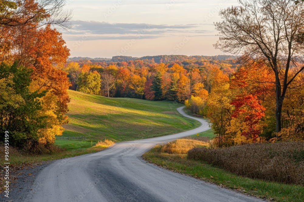 US rural roadside scenery US rural roadside scenery