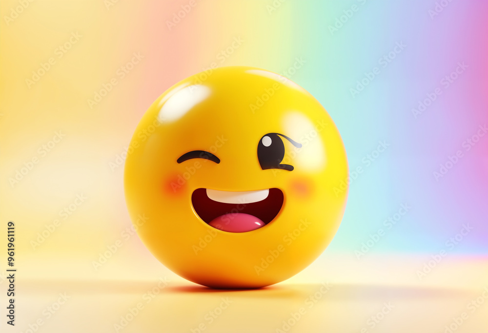 smiley face on white
