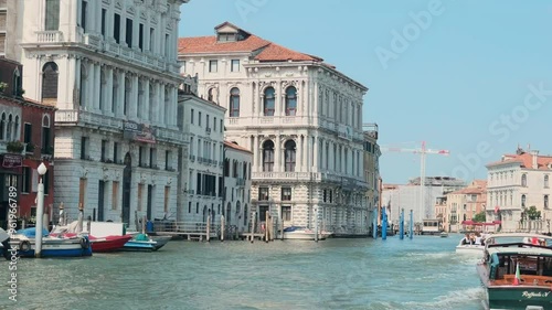 Navigating through the canals of Venice  photo