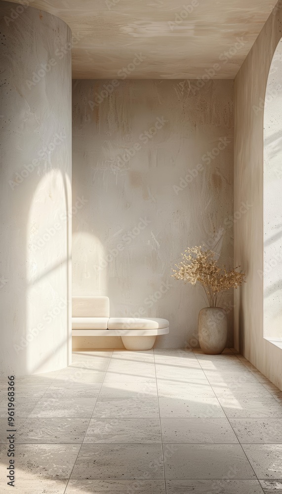 A Cozy Living Room with Soft Shadows Illuminating the Evening Scene in 3D Render A Cozy Living Room with Soft Shadows Illuminating the Evening Scene in 3D Render