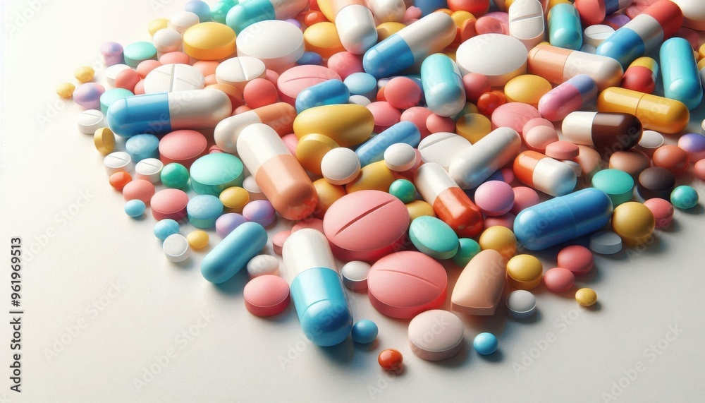 Pharmaceutical Diversity: An Array of Pills and Capsules Representing Modern Medicine. Pharmaceutical Diversity: An Array of Pills and Capsules Representing Modern Medicine.