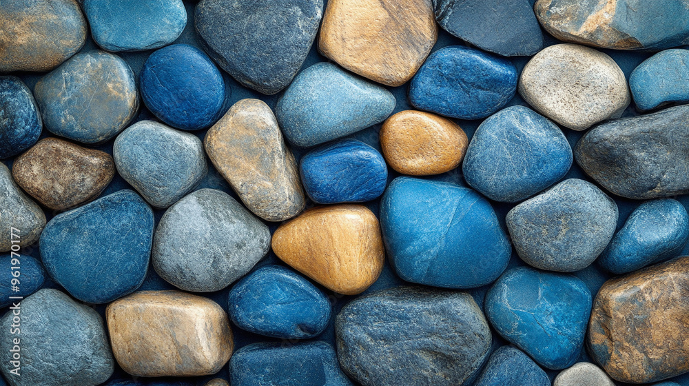blue tones and stones, evoking tranquility and stability. Ideal for themes of calm, trust, and reliability blue tones and stones, evoking tranquility and stability. Ideal for themes of calm, trust, and reliability