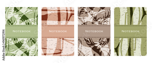 Pattern for notebooks, brochures, book covers, catalogues.