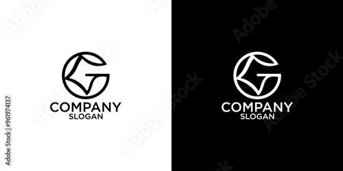 letter g abstract monogram logo vector design