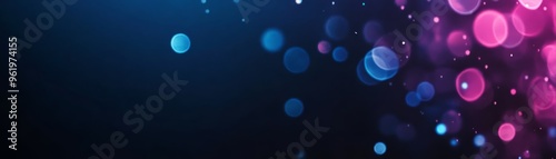 Abstract Purple and Blue Bokeh Background