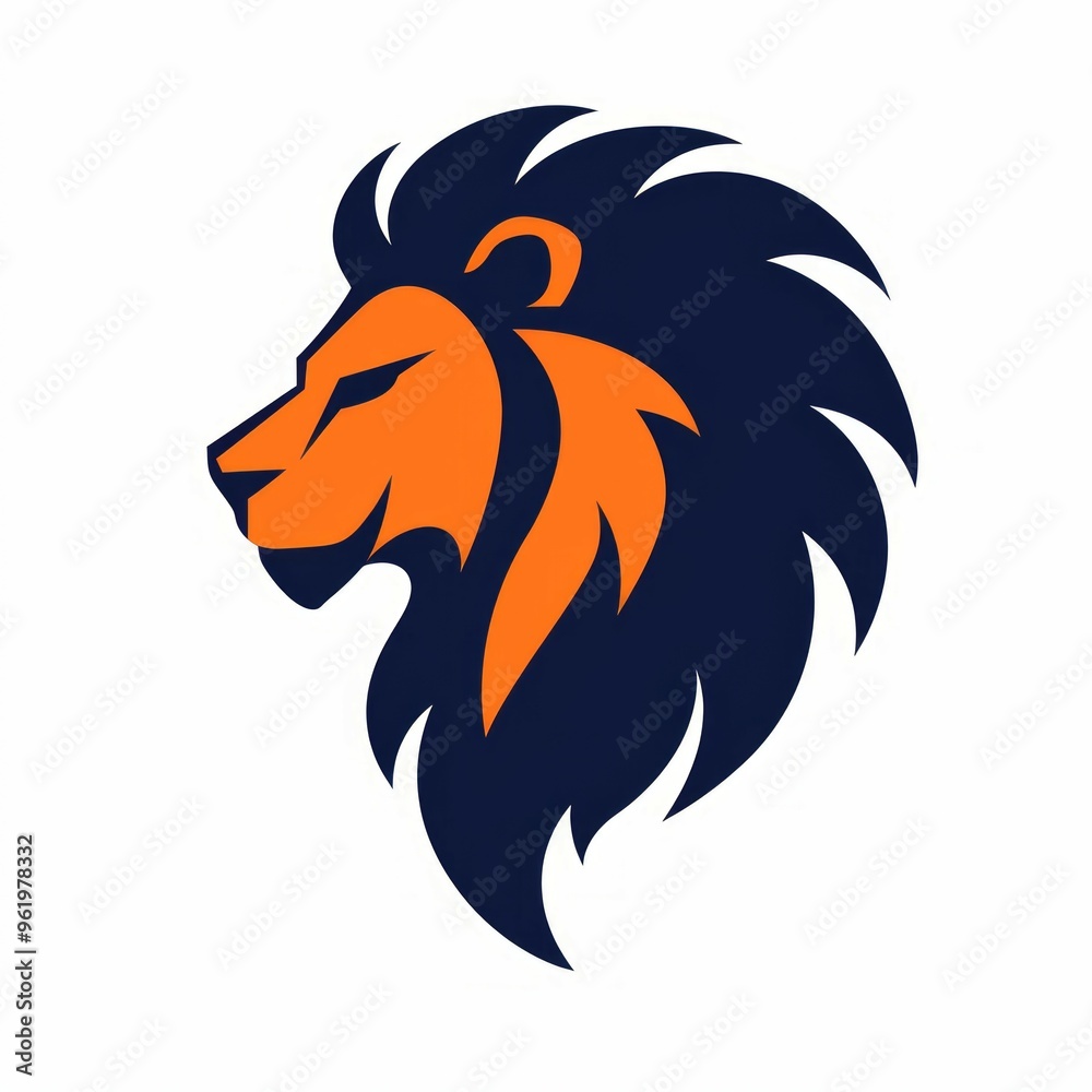 Fototapeta premium animal leon logo design vector king
