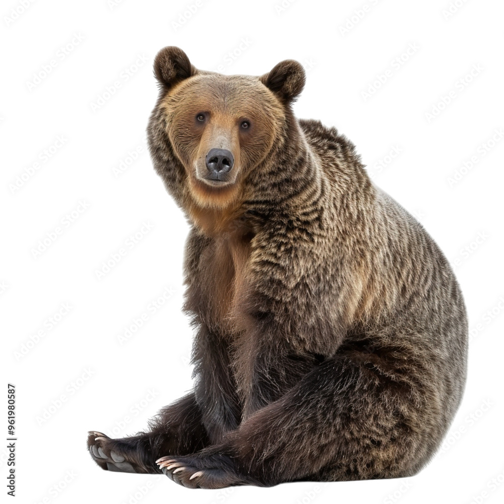 Fototapeta premium brown bear isolated