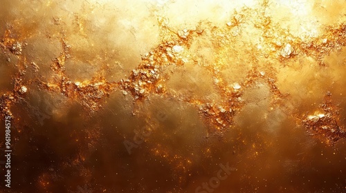 luxurious gold leaf background with shimmering dust particles opulent texture warm metallic glow abstract luxury