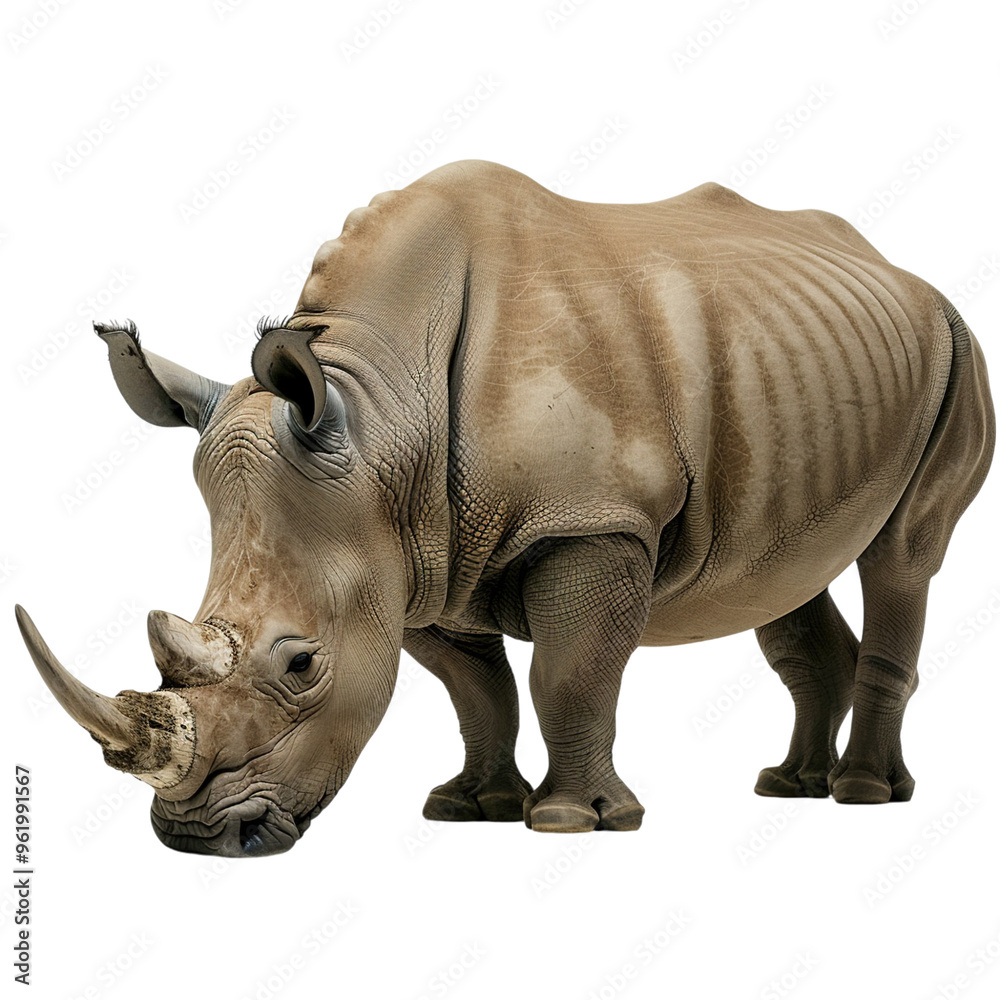 Obraz premium rhino isolated on white