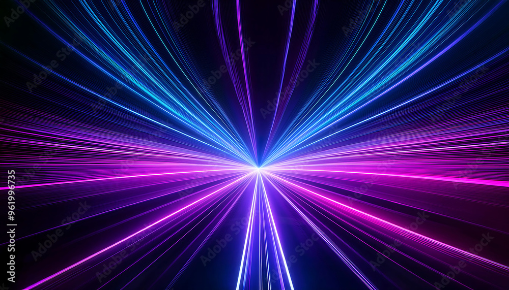 Vibrant purple and blue laser lights in an abstract formation. _1(885) Vibrant purple and blue laser lights in an abstract formation. _1(885)