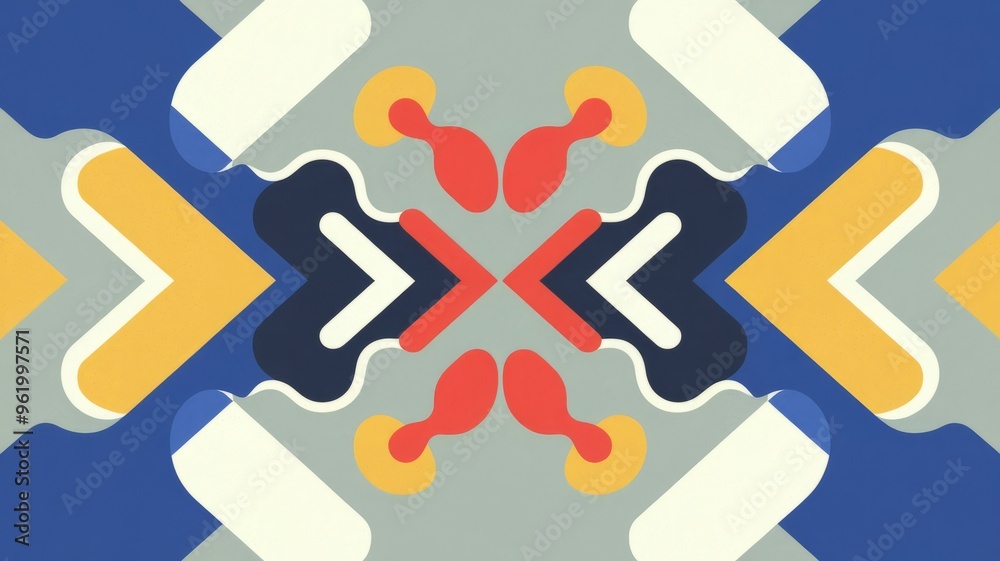 Abstract geometric pattern. Colorful abstract geometric pattern design with a symmetrical layout. Ideal for modern, graphic, and artistic projects. Abstract geometric pattern. Colorful abstract geometric pattern design with a symmetrical layout. Ideal for modern, graphic, and artistic projects.